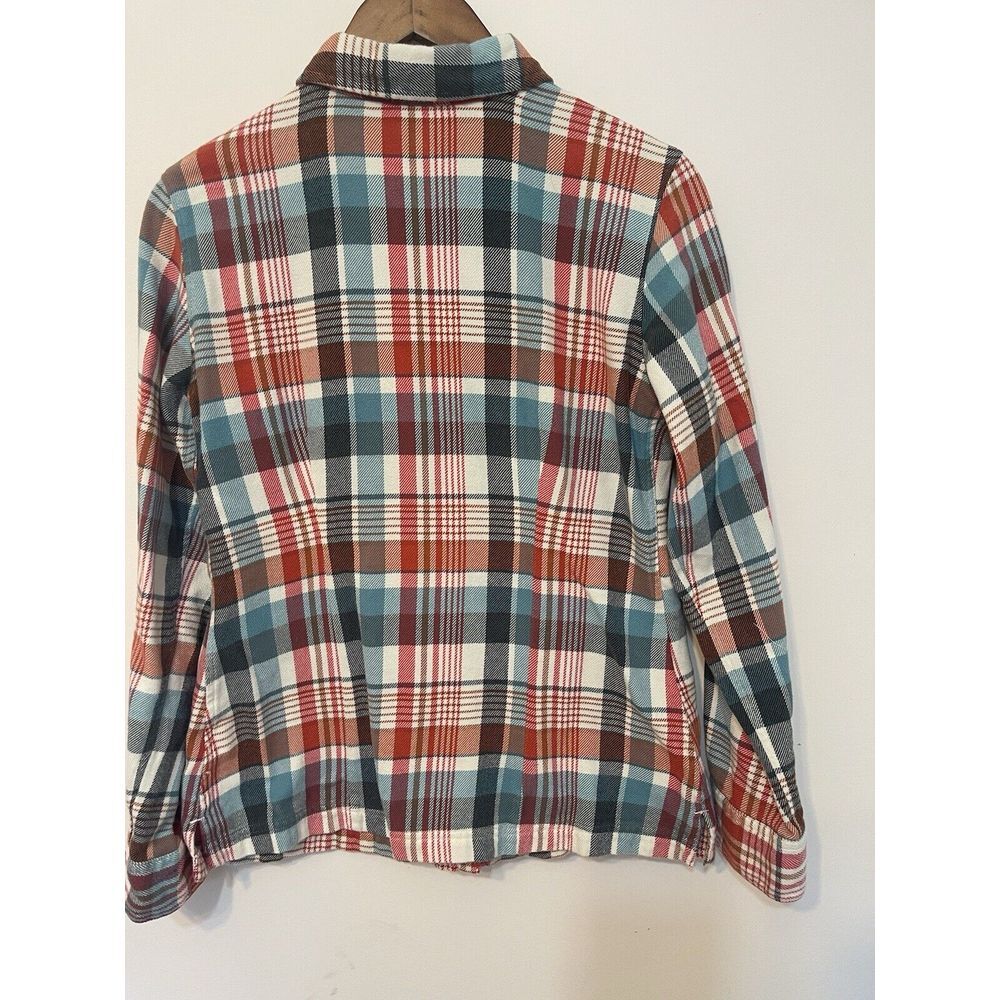 Patagonia Plaid Button-Down Shirt in Red, Blue, Cream - Picture 5 of 8
